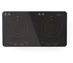 Melissa Dvojitá indukčná varná doska čierna / Indukčná varná doska / 3500 W / 10 úrovní výkonu / 8 predvolieb