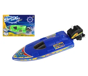 WIKY Loď do vody 20 cm / Na natiahnutie / Plast / 2 farby / od 3 rokov