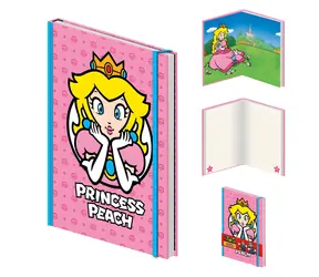 PYRAMÍD A5 Premium Super Mario Peach DPL10 / Blok / Linkovaný / Licenčný dizajn