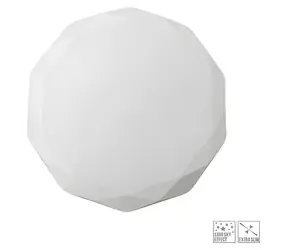 Prezent IRIDIO LED stropné svietidlo okrúhle biele / Stropné svietidlo / 34 cm / 1980 lm / 4000 K / 23 W / IP20
