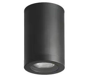 Prezent MOPTI čierna / Stropné bodové svietidlo / 1x GU10 / 7W / bez zdroja / 9 cm / IP54