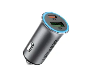 Acefast B16 sivá / Autonabíjačka / USB-A + USB-C / 95W