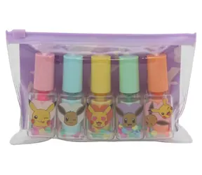 CYP BRAND Sada zvýrazňovačov Pokémon Flowers / 5 ks / Tvar laku na nechty / Trblietavé konfety