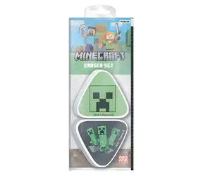 PYRAMID Sada gumičiek Minecraft Creeper DPL10 / Guma / 2 ks / Trojuholníkový profil / Plastové púzdro
