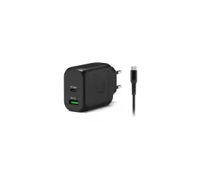 PORT CONNECT ESSENTIEL GaN2 / Napájací adaptér / USB-C PD + USB-A QC / 65 W / USB-C kábel 2 m