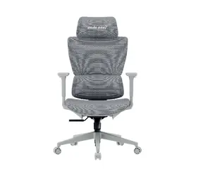 Anda Seat X-Air Mega Size XL sivá Twilight / Herná stolička / sieťovina / nosnosť 120 kg / sklon 105-126 ° / 3D podrúčky