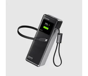 SHARGE HyperTower 170 čierna / Powerbanka / 25 000 mAh / 170 W / 4 v 1