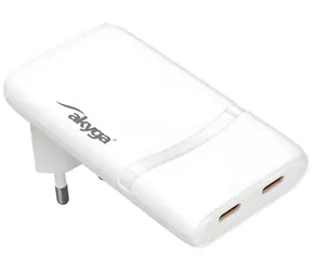 Trx AK-CH-32 / Nabíjačka / 2x USB-C / GaN / PD 65W / Quick Charge 4+
