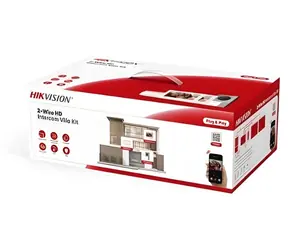 HIKVISION DS-KIS705EY / Sada videotelefónu / 2-drôt HD / 2x bytový monitor / dverové stanice / zdroj