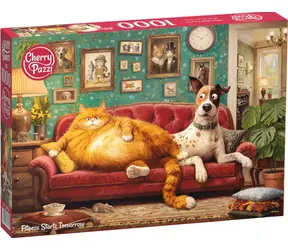 Cherry PAZZI Puzzle Cvičiť začnem od zajtra / 1000 dielikov / 70 × 50 cm