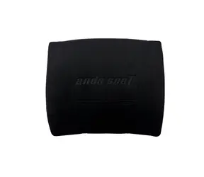 Anda Seat Bedrový vankúš Velúr čierna / Príslušenstvo pre herné stoličky / 33 x 37 cm / nosnosť 200 kg