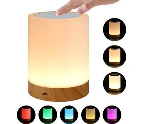 Techly Lampička biela / Stolová lampička / Bezdrôtová / RGB / Dotykové ovládanie