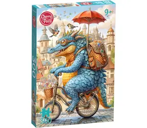 Cherry PAZZI Puzzle Jašter na bicykli / 300 dielikov / 34,5 x 50 cm