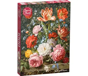 Cherry PAZZI Puzzle Kvetinové nokturno / 1000 dielikov / 50 × 70 cm