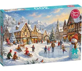 Cherry PAZZI Puzzle Zasnežená dedinka / 300 dielikov / 50 x 34,5 cm
