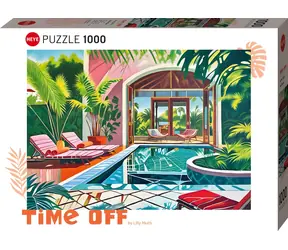 HEYE Puzzle Time Off: Pri bazéne / 1000 dielikov / 70 × 50 cm