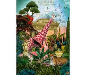 HEYE Puzzle Fauna Fantasies: Žirafia láska / 1000 dielikov / 70 x 50 cm