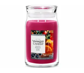 Yankee Candle Jingle Mingle / Vonná sviečka / Signature sklo veľké / 2 knôty / 60-90 hod.