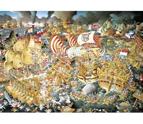 HEYE Puzzle Bitka pri Trafalgare / 2000 dielikov / 97 x 69 cm