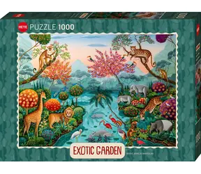HEYE Puzzle Exotic garden: Lagúnový raj / 1000 dielikov / 70 x 50 cm