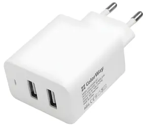 Colorway Sieťová nabíjačka / Nabíjačka / 2x USB / 100-240V