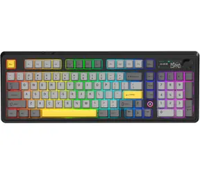 Ajazz AK980 V2 / Herná klávesnica / mechanická / Gift Switch V2 / USB-C / Bluetooth / 2.4 GHz / RGB