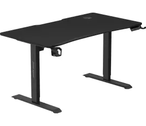 Anda Seat Xtreme Pro čierna / Herný stôl / šírka dosky 140 cm / oceľová konštrukcia / správa kabeláže