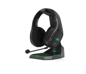 uRage SoundZ 920 Wireless čierna / Herné slúchadlá s mikrofónom / Bluetooth 5.3 / 2,4 GHz / USB / nabíjacia stanica