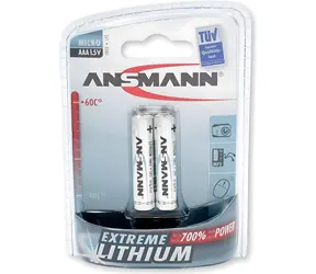 Ansmann Extreme Lithium Micro AAA LR03 / Batéria / 1,5 V / 2 ks