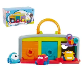 TEDDIES Garáž s autíčkami / 3 autá / plast / od 2 rokov