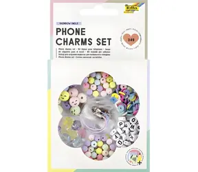FOLIA Sada na výrobu príveskov na mobil Rainbow Smile / Kreatívna sada / 349 dielov / korálková