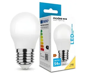 Modee LED žiarovka Mini Globe E27 7W teplá biela / Žiarovka / 700 lm / 2700K / náhrada za 54W