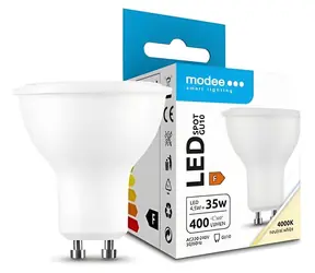 Modee LED žiarovka Spot GU10 4,5W / Žiarovka / náhrada za 35W / studená biela 4000K / 400 lm