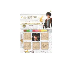 JIRI MODELS Pečiatky Harry Potter / 5+1 ks / Voskovka 7 farieb / Drevené pečiatky a poduška