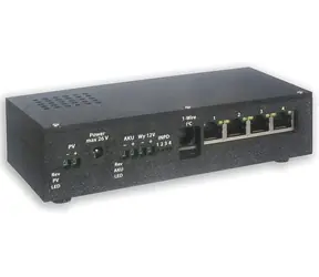 Tinycontrol PoE switch pre fotovoltaiku / Switch / PoE / 4 porty / Prevádzka na batériu