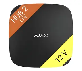 AJAX Hub 2 4G 12V čierna / Centrálny ovládací panel / LTE (4G) / pre systém AJAX