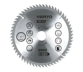 Verto 61H142 / Pílový kotúč / 350 x 30 mm / 40Z