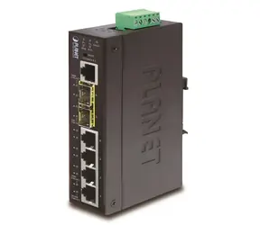 Planet IGS-5225-4T2S / Switch priemyselný / L3 / 4X RJ-45 1Gb / 2x SFP 2,5Gb / -40 až 75 ° C / IP30