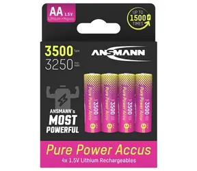 Ansmann Pure Power / Batéria / AA / Li- ION / 3500 mAh / 4 ks