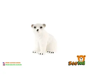 ZOOTED Figúrka Medveď ľadové mláďa / Plast / 4 cm / od 3 rokov