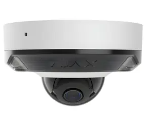 AJAX DomeCam Mini HL 8 Mpx, obj. 4 mm, hybridné osvetlenie 50 m, AI, microSD, IP65, biela