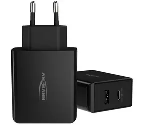 Ansmann Home Charger 247PD biela / Nabíjací adaptér / 1x USB-A / 1x USB-C / 45W / Power Delivery
