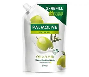Palmolive Tekuté mydlo Olive and Milk náhradná náplň / Tekuté mydlo / 0,5 l