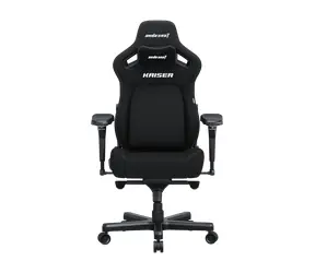 Anda Seat Kaiser 4 XL čierna / Herná stolička / ľanová tkanina / veľkosť XL