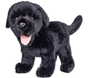 Plyšový pes labrador čierny stojaci 23 cm / Plyš / od 0 mesiacov