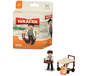 EFKO Figúrka Igráček Čašník / s doplnkami / výška 7,5 cm / od 3 rokov