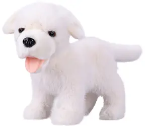Plyšový pes labrador biely stojaci 23 cm / Plyš / od 0 mesiacov