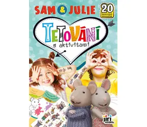 JIRI MODELS Tetovanie s aktivitami Dom myšiek Sam & Julie / 20 tetovačiek / 16 strán aktivít / 18x26 cm / od 3 rokov