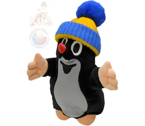MORAVSKÁ ÚSTREDŇA Maňuška Krtko s kulichom modro-žltým / 28 cm / od 3 rokov