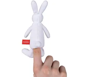 MORAVSKÁ ÚSTREDŇA Prstový maňuška Králik Bob / Plyš / Bob a Bobek / od 0 mesiacov